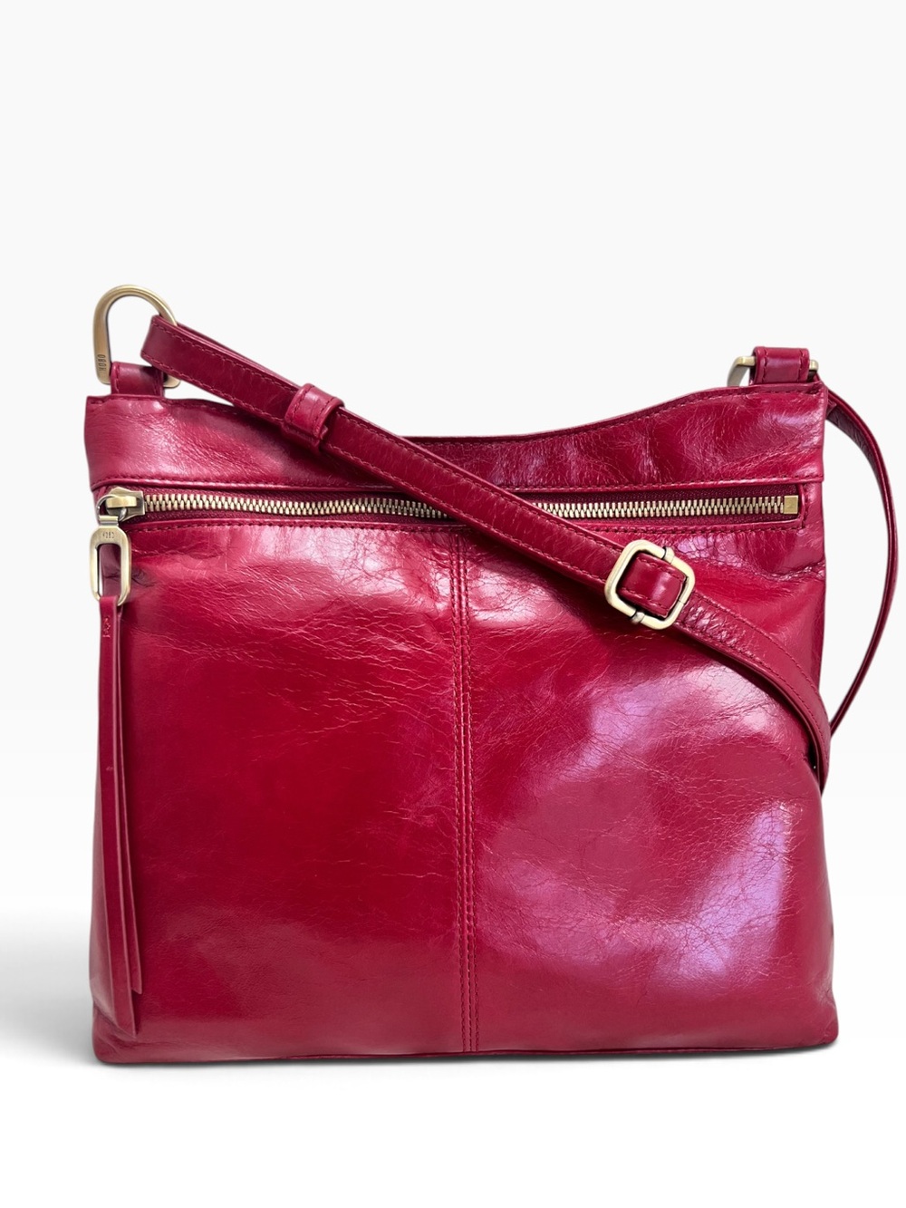 HOBO Cambel Crossbody in cardinal red